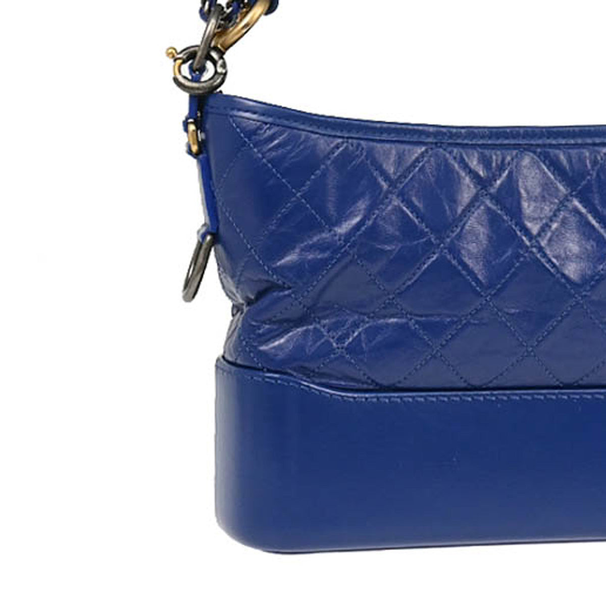 Chanel 2019 Blue Calfskin Lambskin Gabrielle 2way Shoulder Handbag