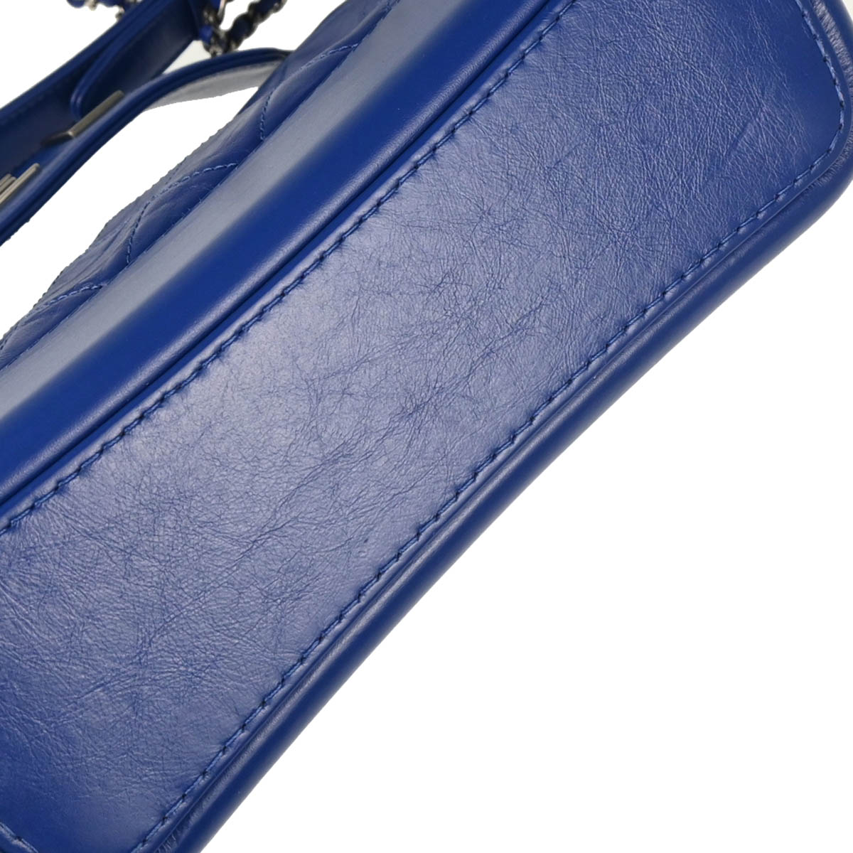 Chanel 2019 Blue Calfskin Lambskin Gabrielle 2way Shoulder Handbag