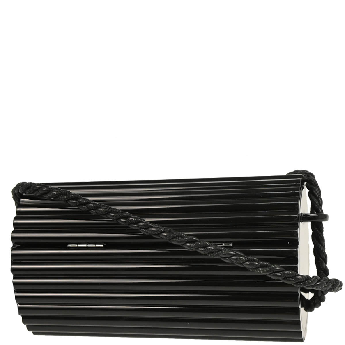 Saint Laurent Black Opyum Metal Tassel Shoulder Bag