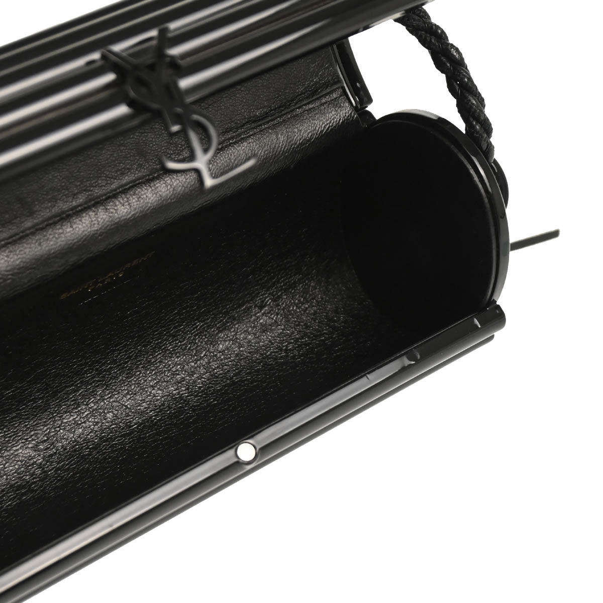 Saint Laurent Black Opyum Metal Tassel Shoulder Bag