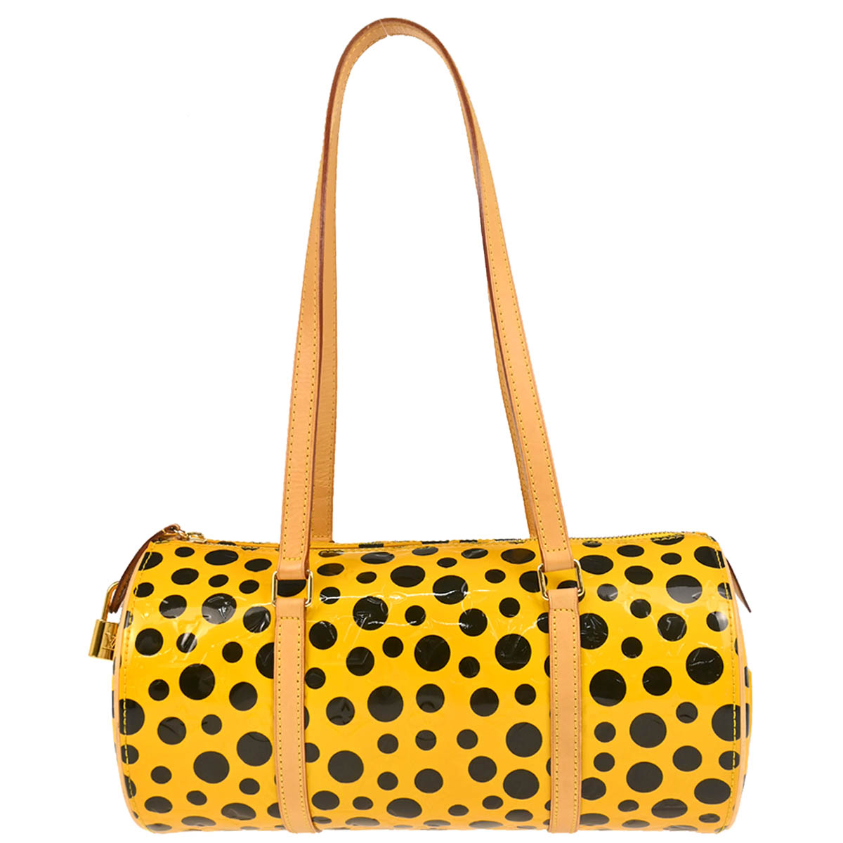 Louis Vuitton Yellow Vernis Dot Infinity Papillon Handbag M91424