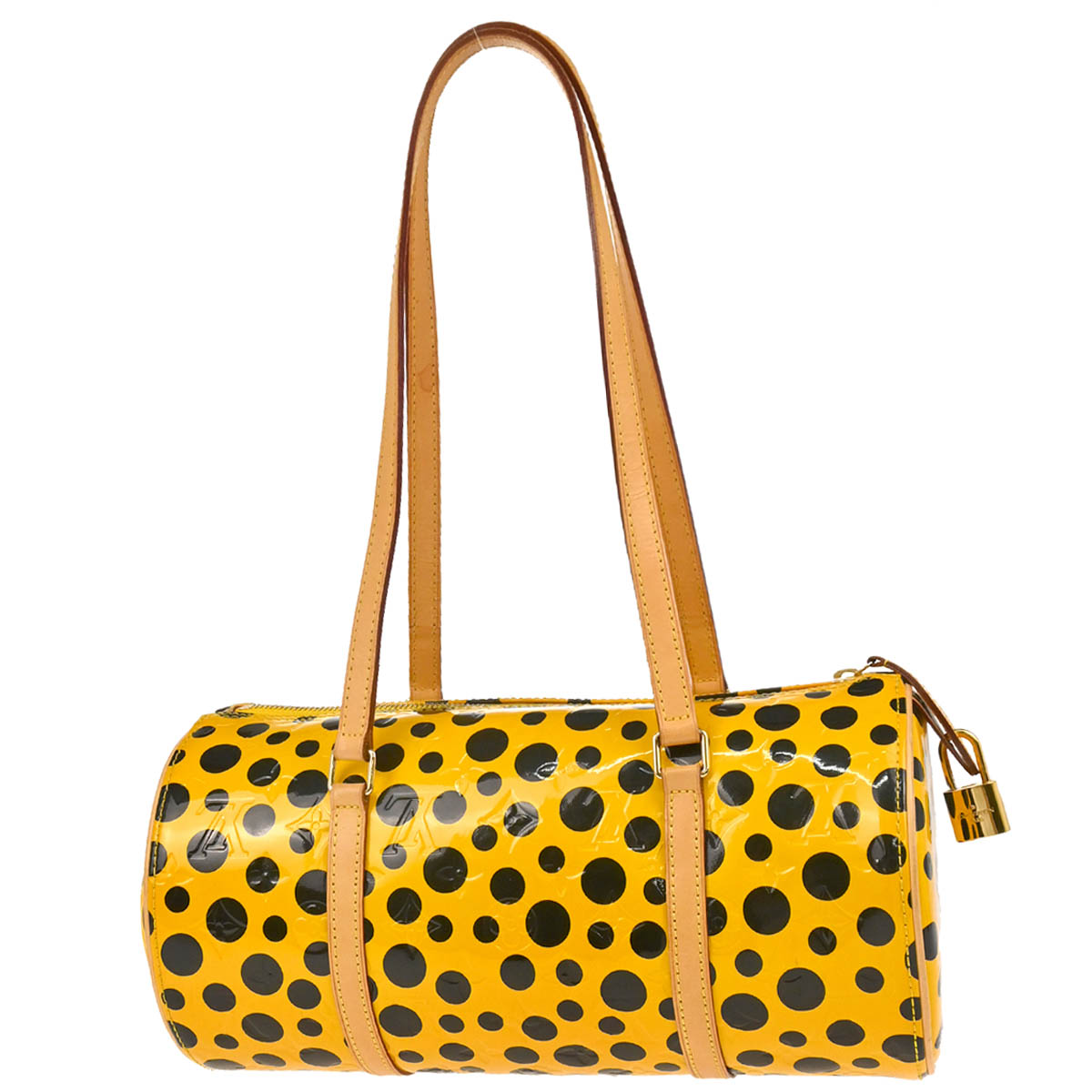 Louis Vuitton Yellow Vernis Dot Infinity Papillon Handbag M91424