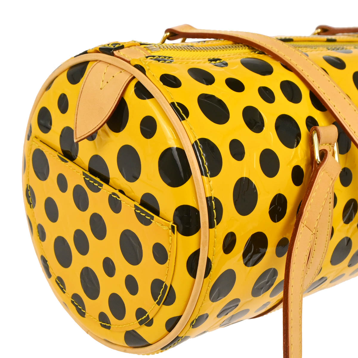 Louis Vuitton Yellow Vernis Dot Infinity Papillon Handbag M91424