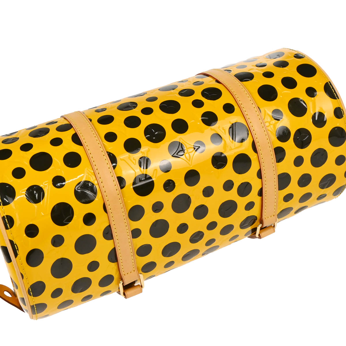 Louis Vuitton Yellow Vernis Dot Infinity Papillon Handbag M91424