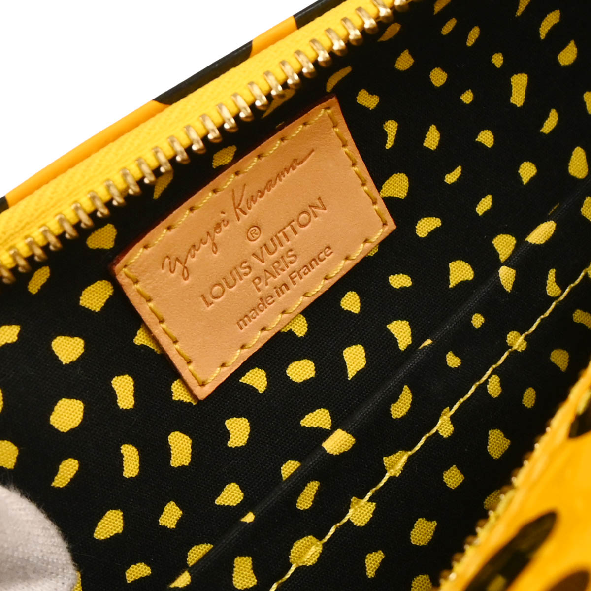 Louis Vuitton Yellow Vernis Dot Infinity Papillon Handbag M91424