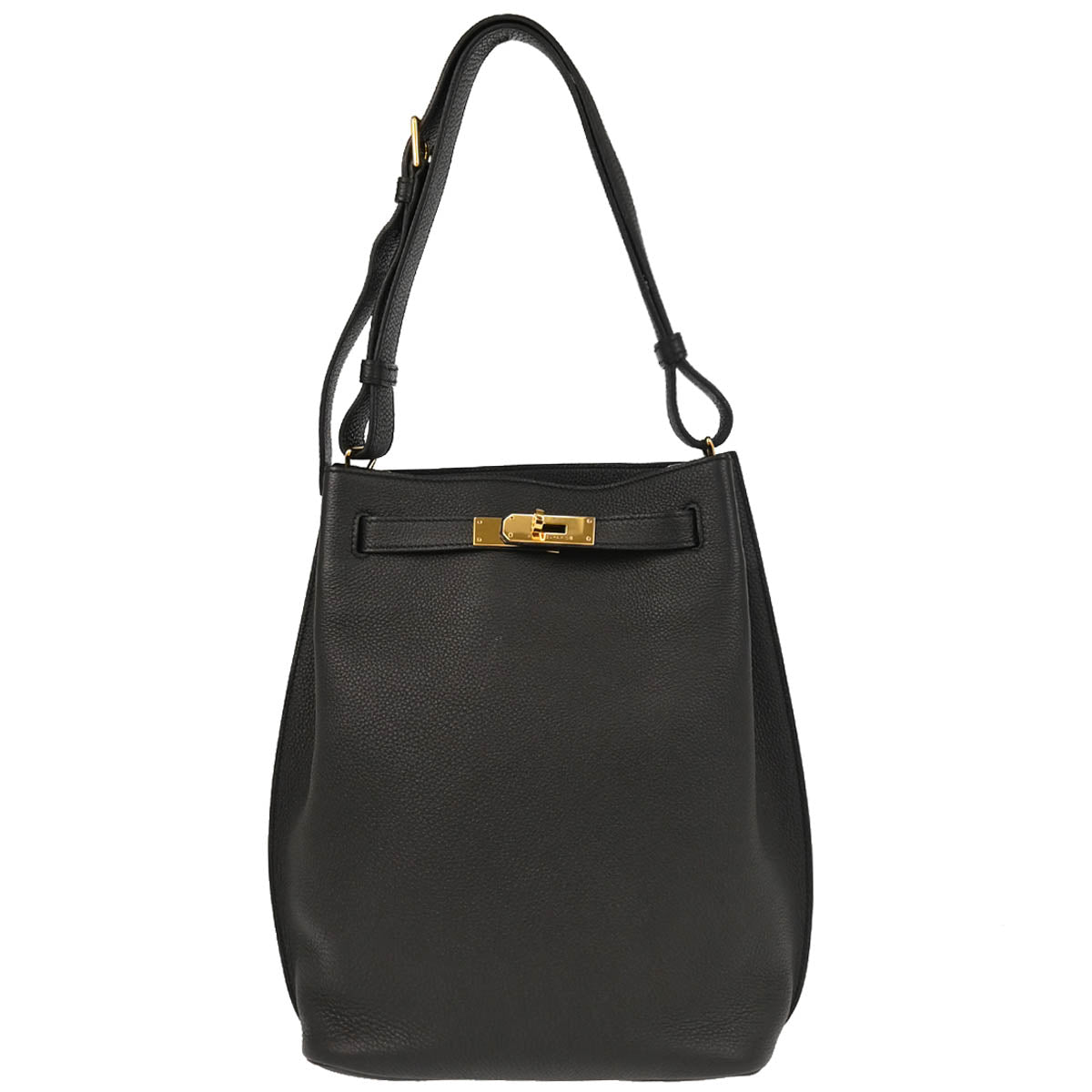Hermes 2015 Black Togo So Kelly 22 Shoulder Bag