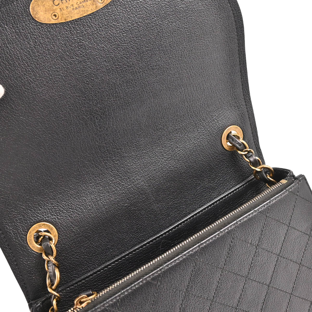 Chanel 2017-2018 Black Calfskin Coco Curve 2way Shoulder Handbag