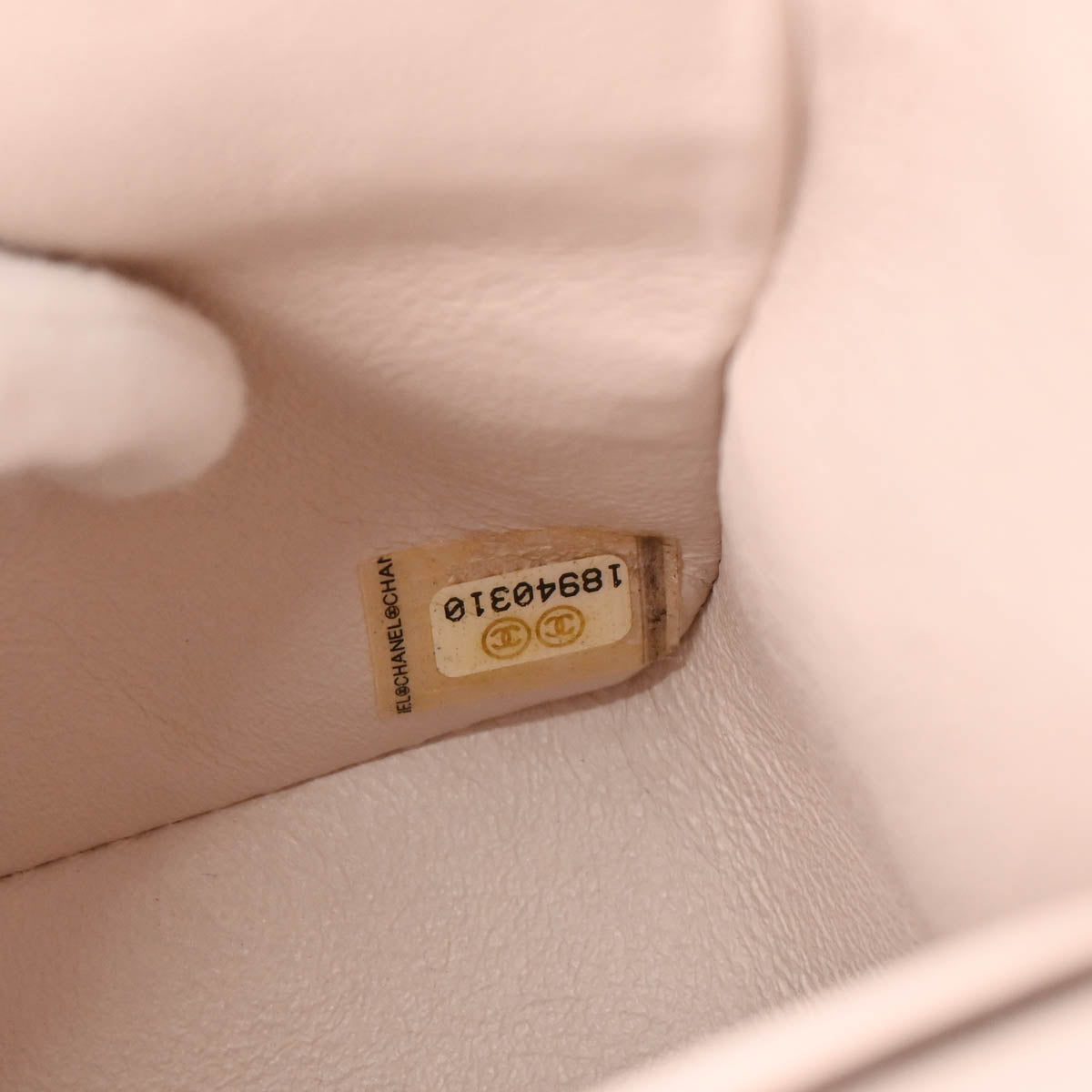 Chanel 2013-2014 Pale Pink Lambskin Medium Classic Double Flap Shoulder Bag