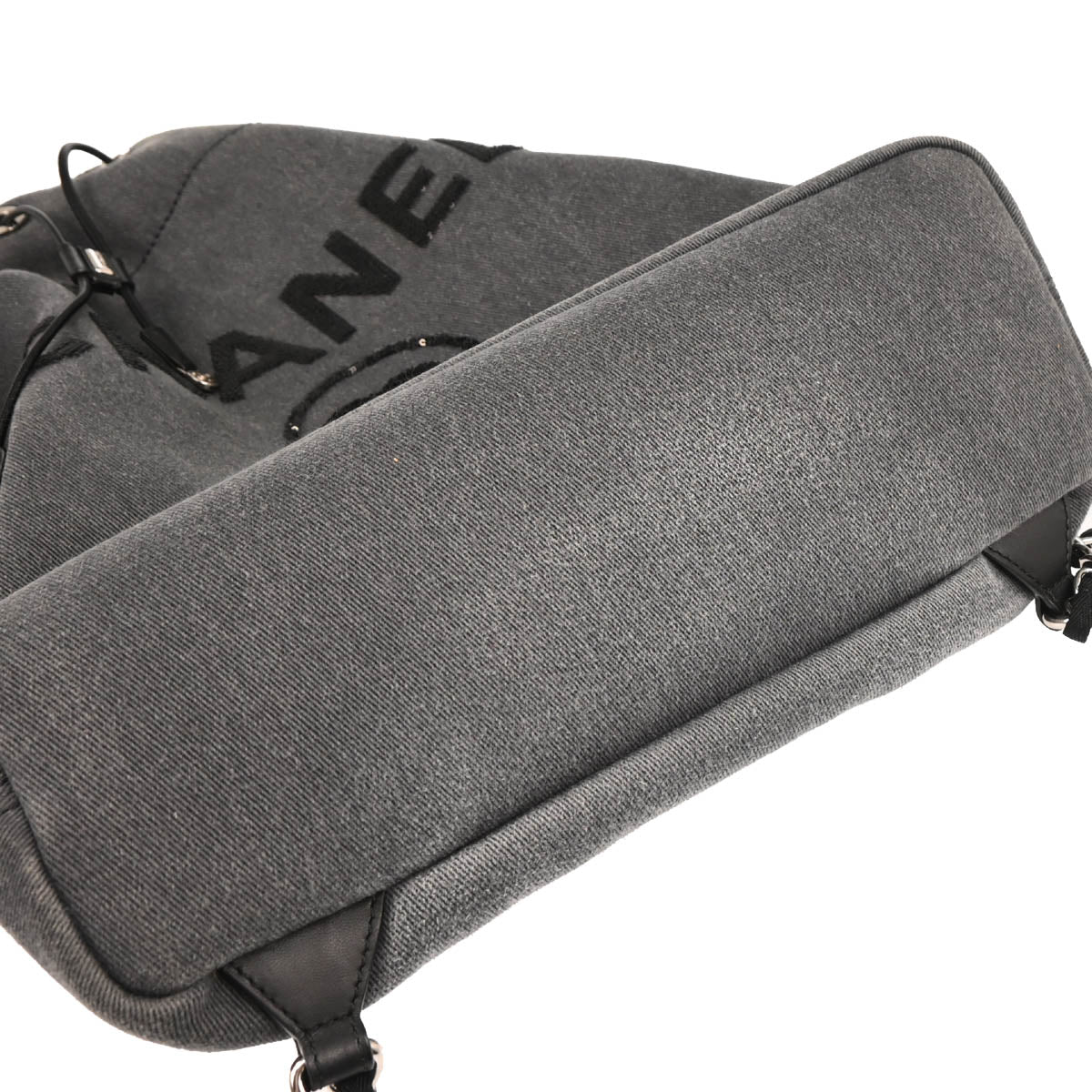 Chanel 2017-2018 Gray Deauville Bucket Backpack