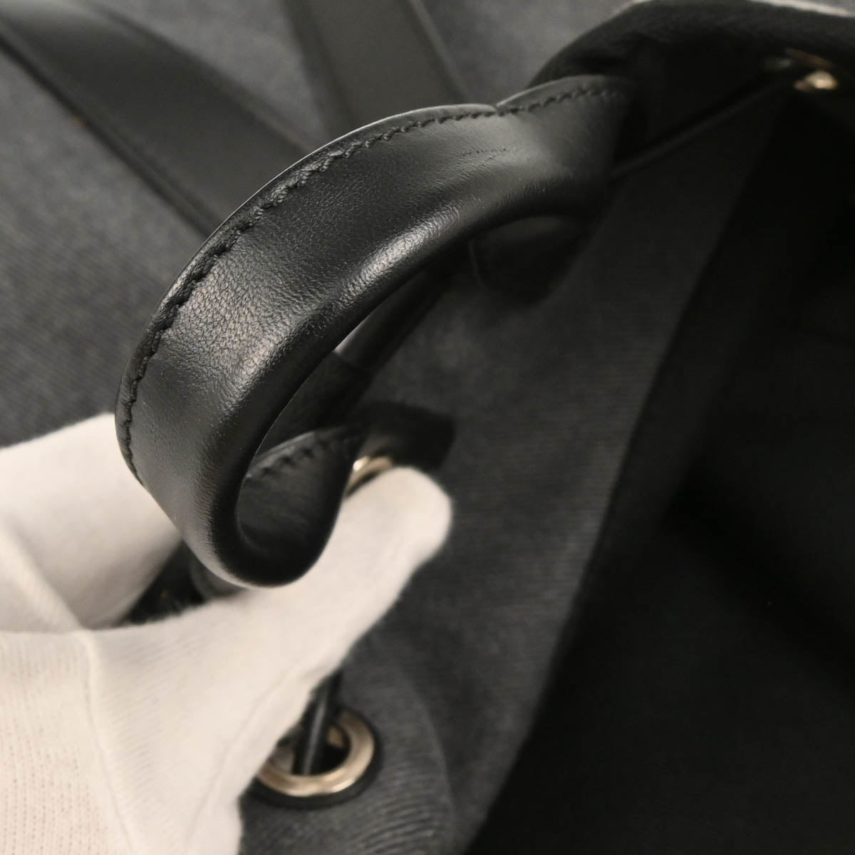 Chanel 2017-2018 Gray Deauville Bucket Backpack