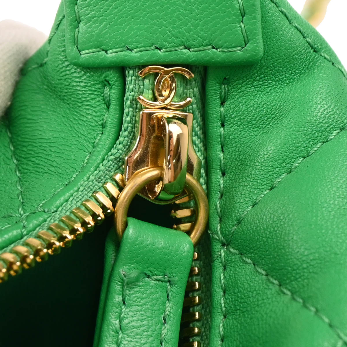 Chanel 2019 Green Lambskin 2way Shoulder Handbag