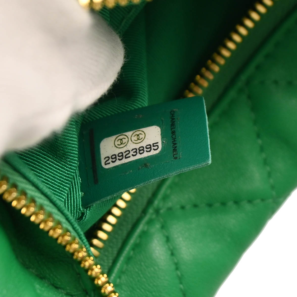 Chanel 2019 Green Lambskin 2way Shoulder Handbag