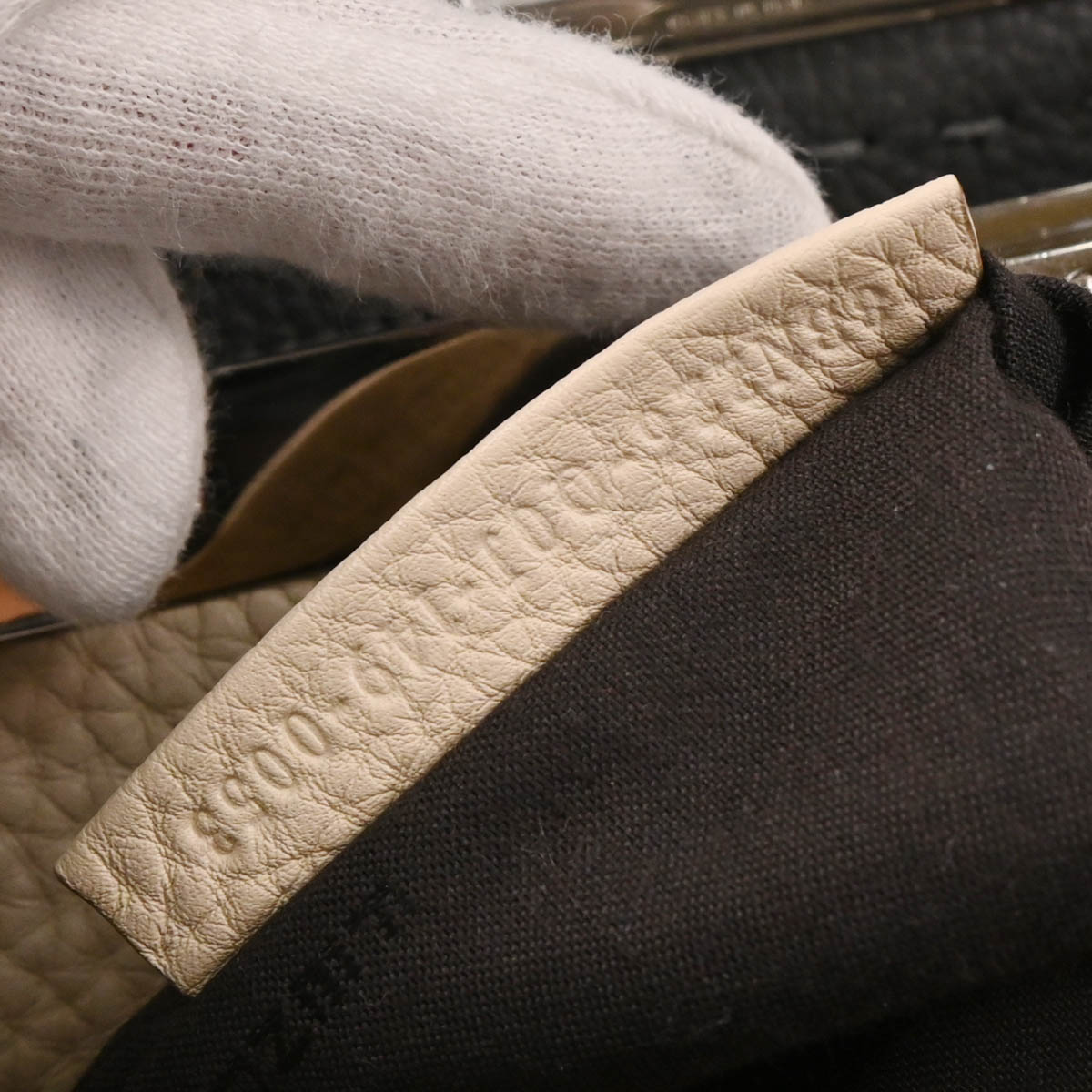 Fendi Gray Leather Peekaboo 2way Shoulder Handbag