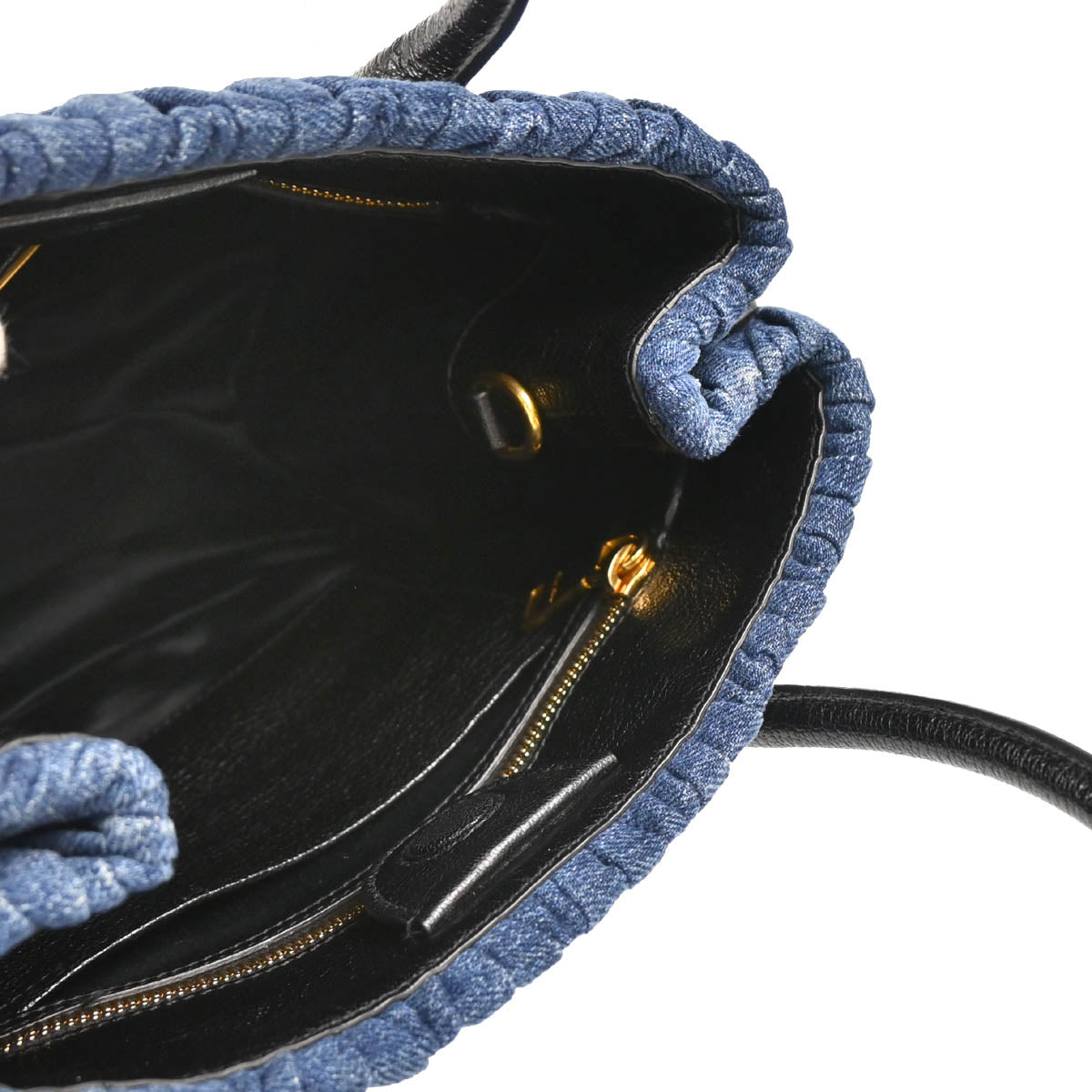 Miu Miu Blue Denim Matelasse 2way Shoulder Handbag