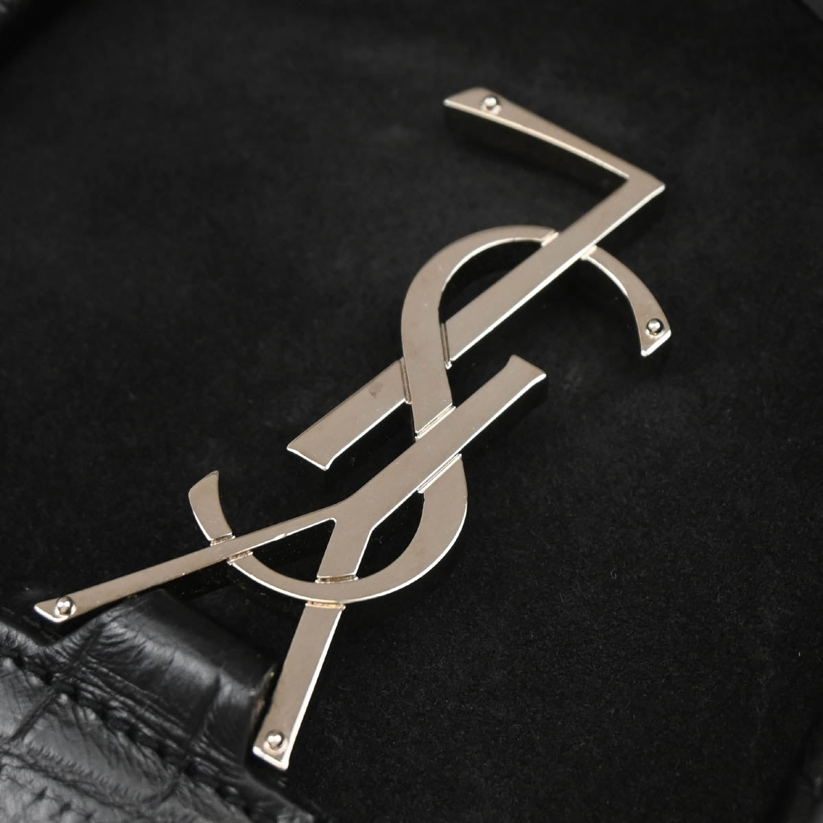Saint Laurent Black Suede Baby Cabas 2way Shoulder Handbag