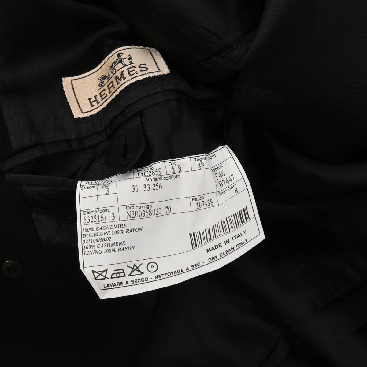 Hermes Coat Black #48