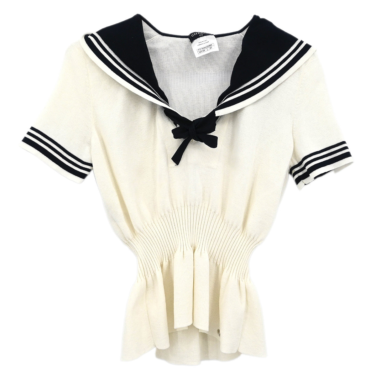 Chanel 2010 Short Sleeve Top White #40