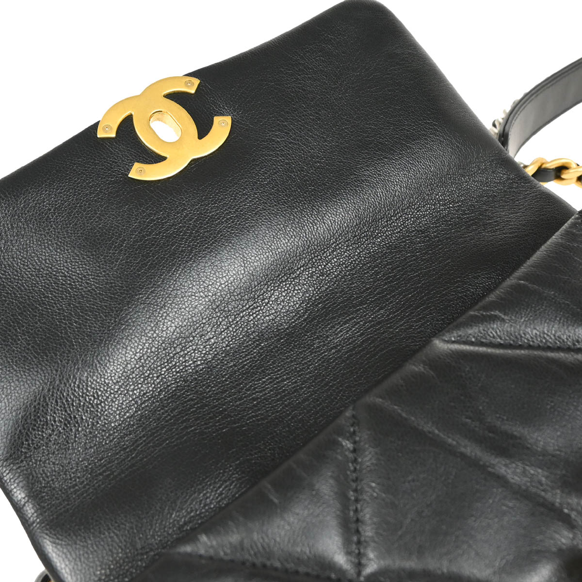 Chanel 2019 Black Calfskin Chanel 19 2way Handbag