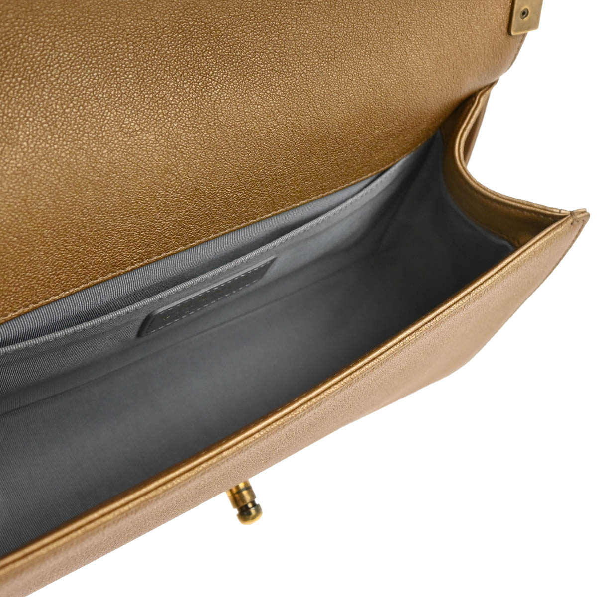 Boy Chanel 2014-2015 Gold Lambskin Medium Shoulder Bag