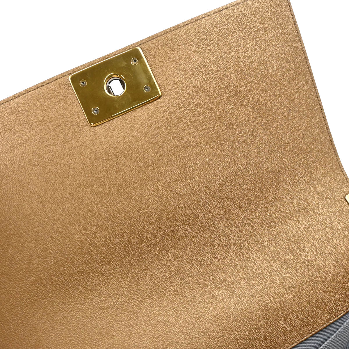 Boy Chanel 2014-2015 Gold Lambskin Medium Shoulder Bag