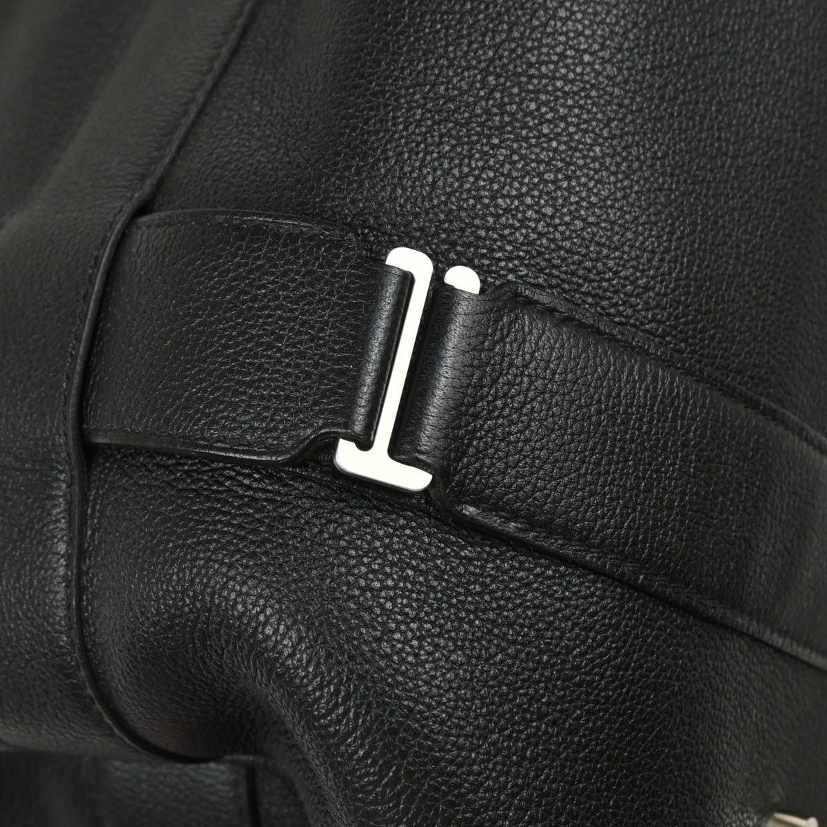 Hermes 2017 Black Taurillon Novillo 50 Arion Travel Handbag