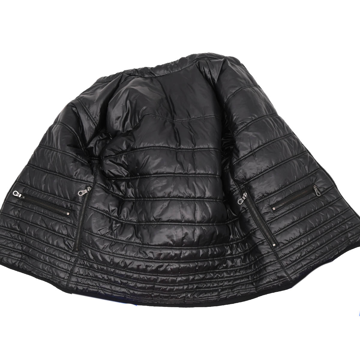 Chanel 2011-2012 Zip Up Reversible Jacket Blue Black #36