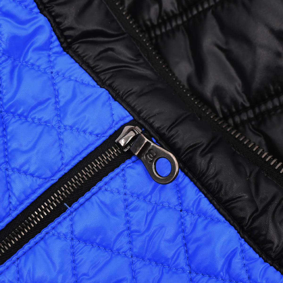 Chanel 2011-2012 Zip Up Reversible Jacket Blue Black #36