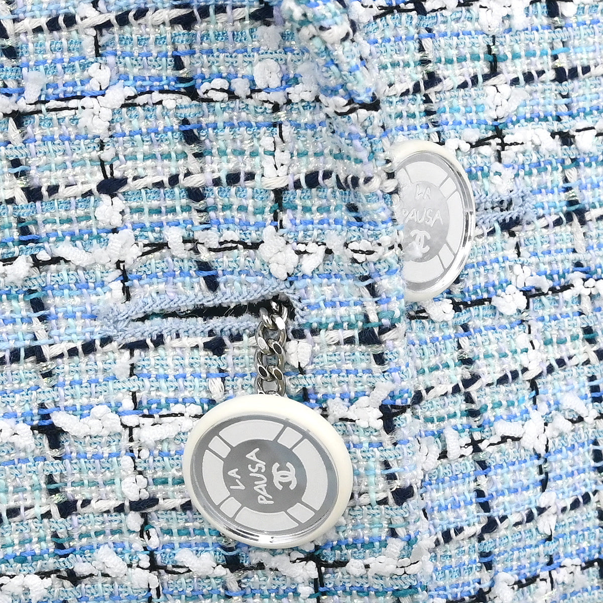 Chanel 2018-2019 Single Breasted Jacket Light Blue #36