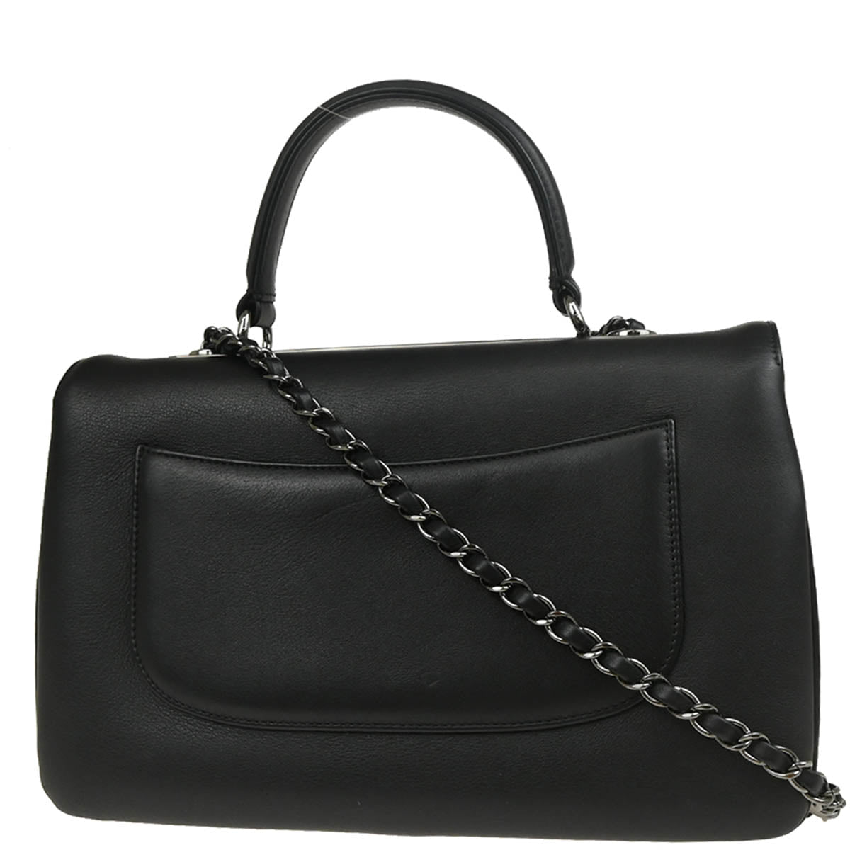 Chanel 2019 Black Calfskin Trendy CC Top Handle 2way Handbag