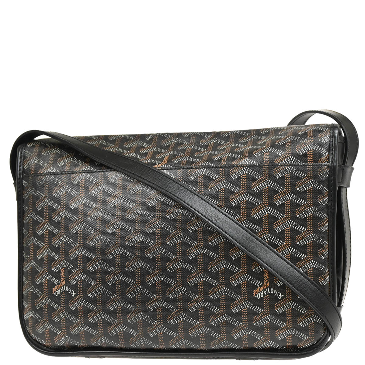 Goyard 2016 Black Belvedere MM Shoulder Bag