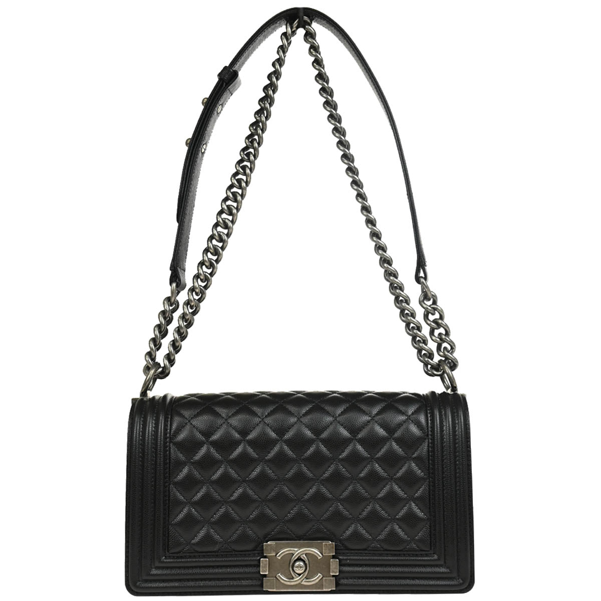 Boy Chanel 2019 Black Calfskin Medium Shoulder Bag