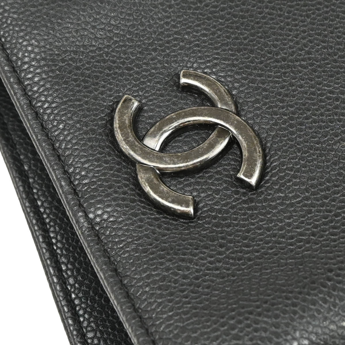 Chanel 2016-2017 Gray Caviar Tote Bag