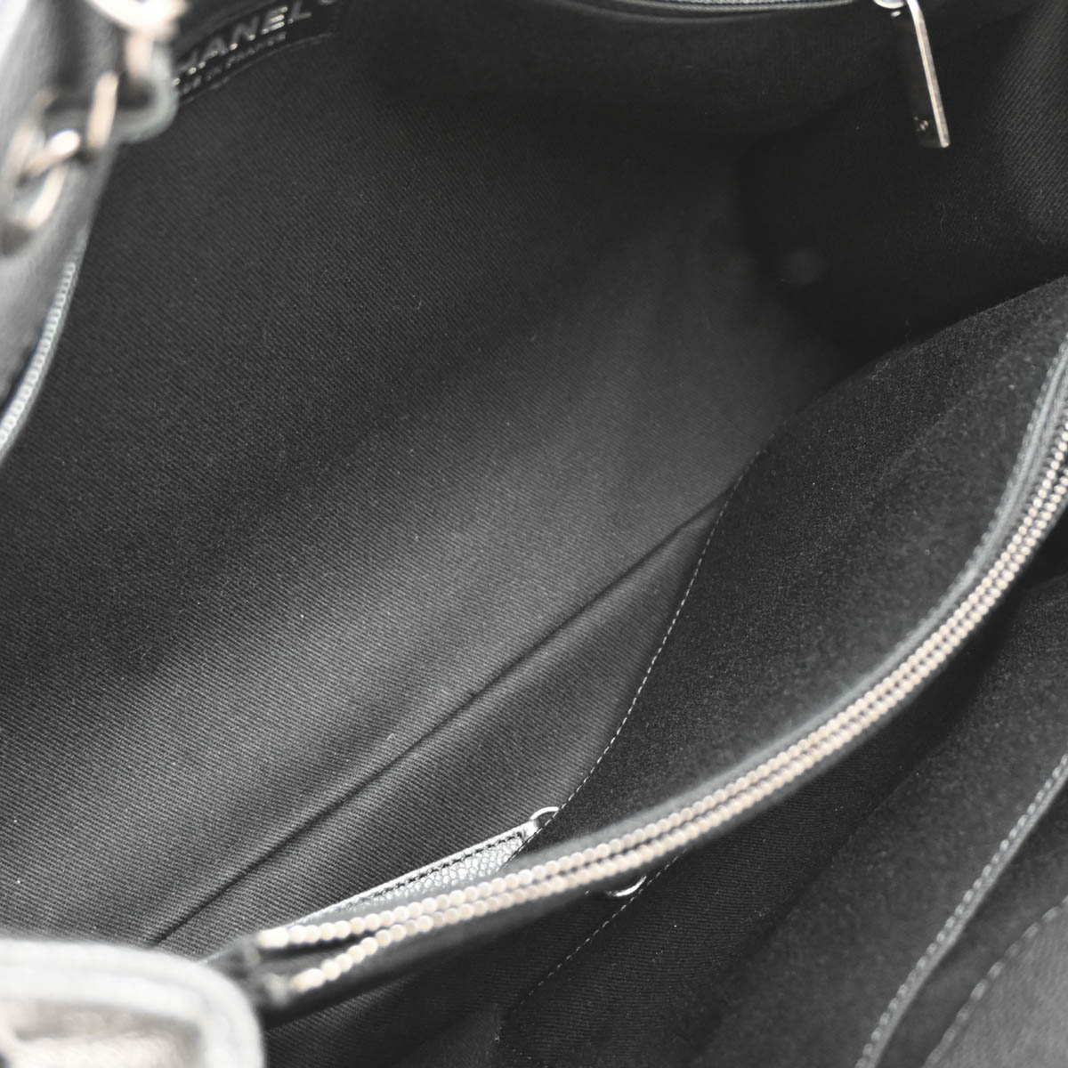 Chanel 2016-2017 Gray Caviar Tote Bag