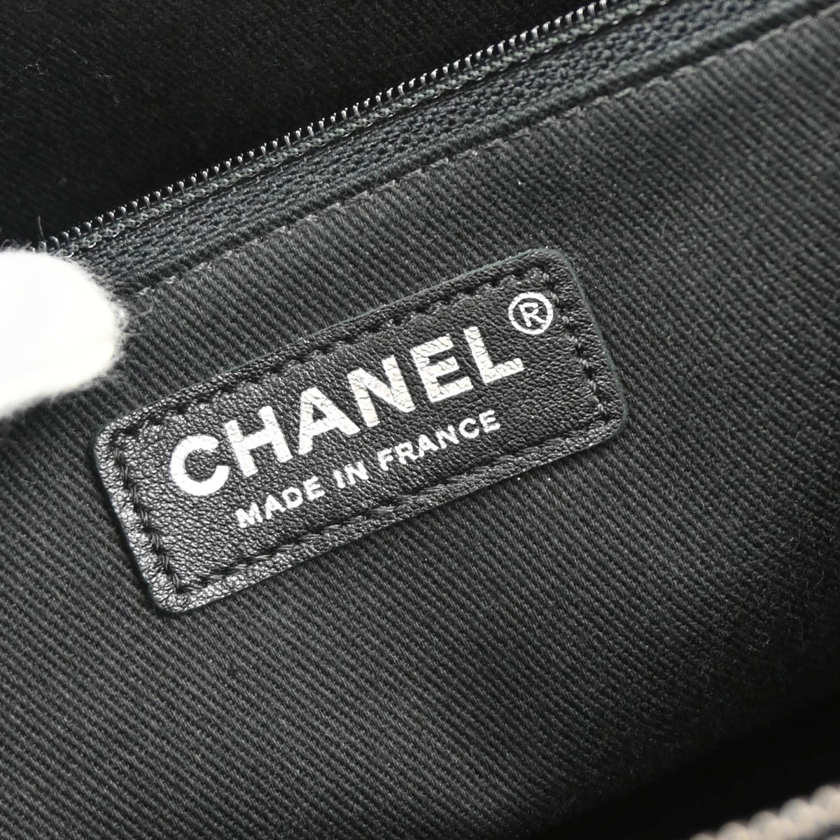 Chanel 2016-2017 Gray Caviar Tote Bag