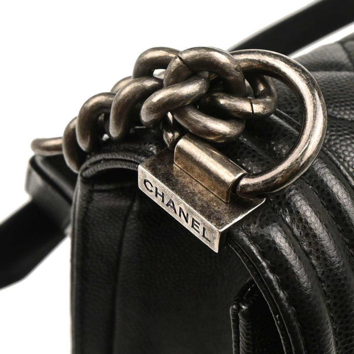 Boy Chanel 2019 Black Caviar Medium Shoulder Bag