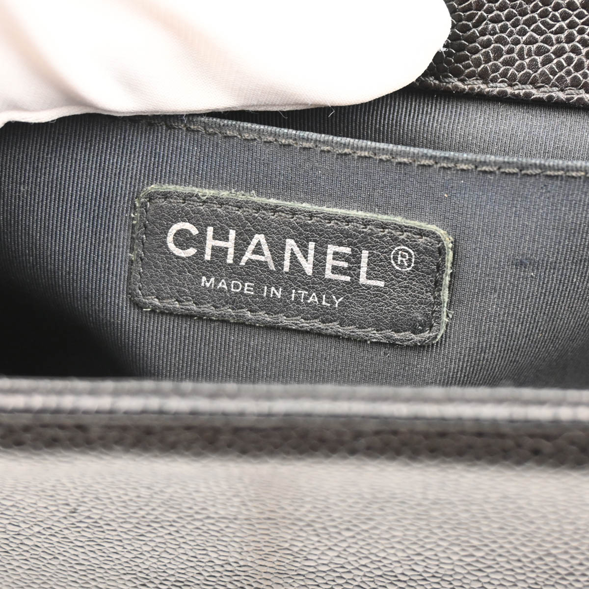 Boy Chanel 2014-2015 Black Caviar Medium Shoulder Bag
