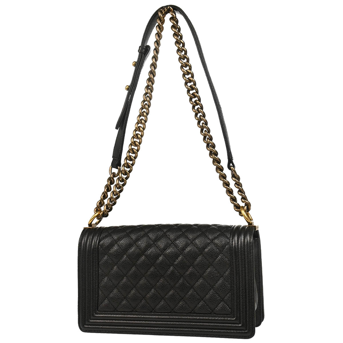 Boy Chanel 2014 Black Caviar Medium Shoulder Bag