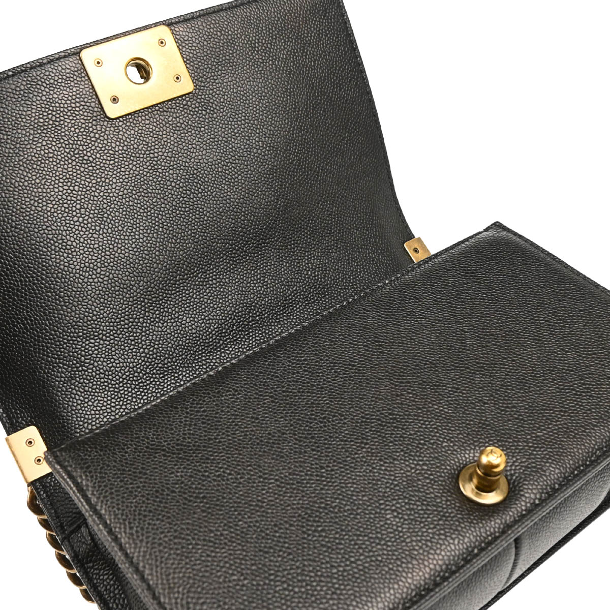 Boy Chanel 2014 Black Caviar Medium Shoulder Bag