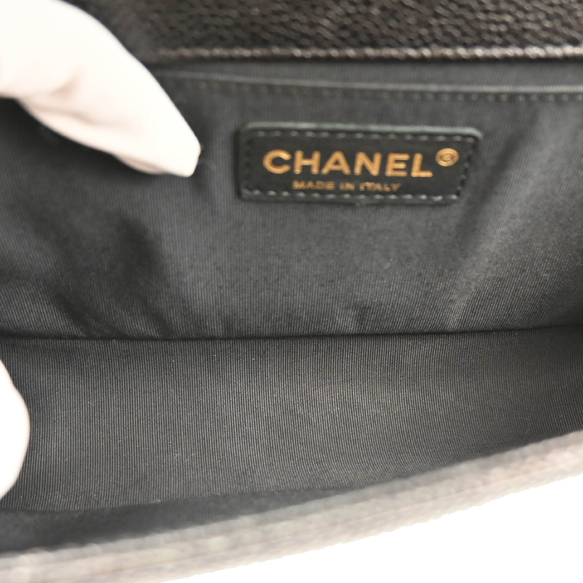 Boy Chanel 2014 Black Caviar Medium Shoulder Bag