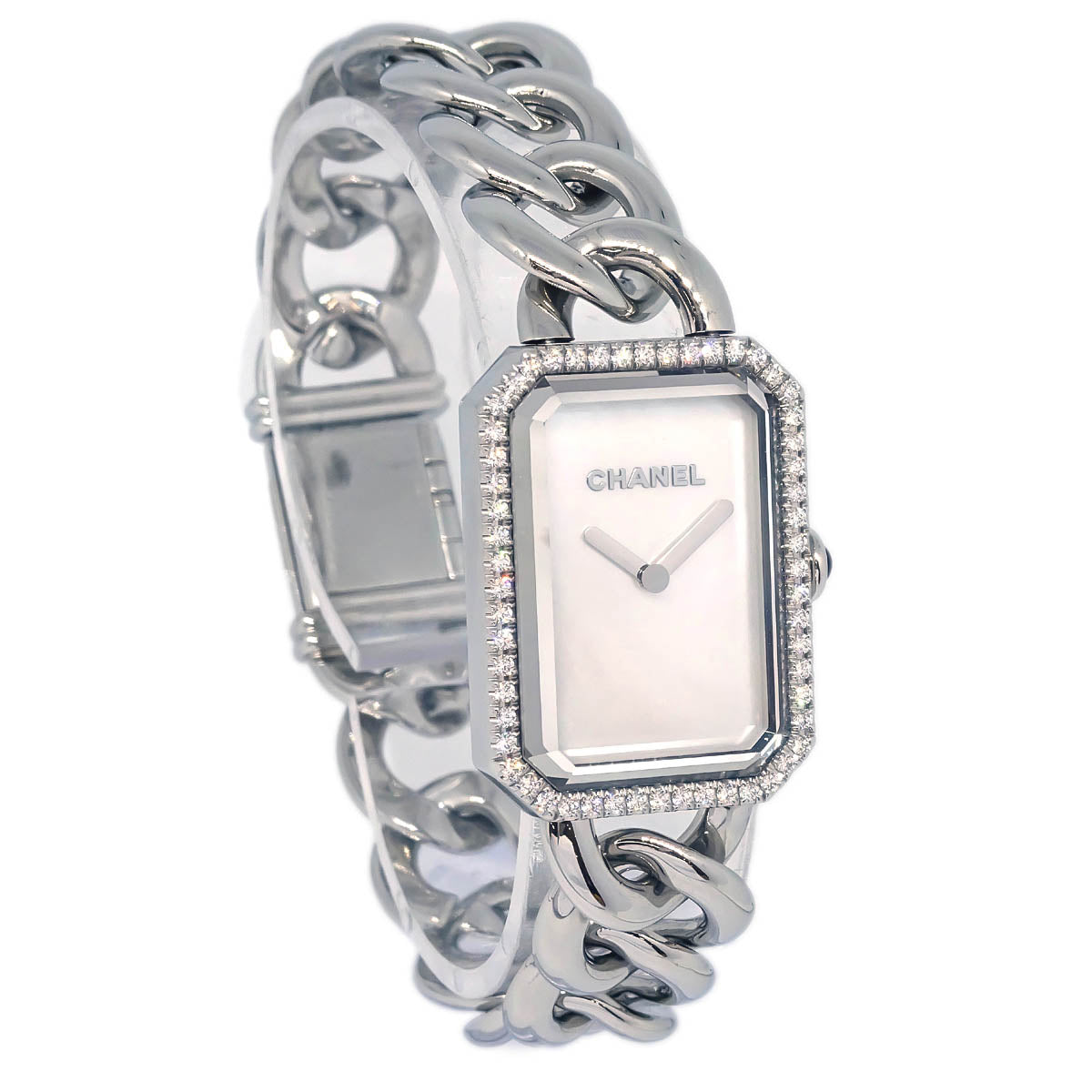 Chanel H3255 Premiere Quartz Watch SS Diamond Shell