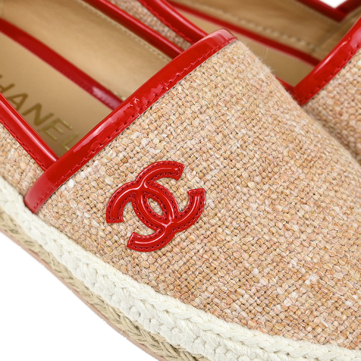 Chanel * Beige Straw Shoes