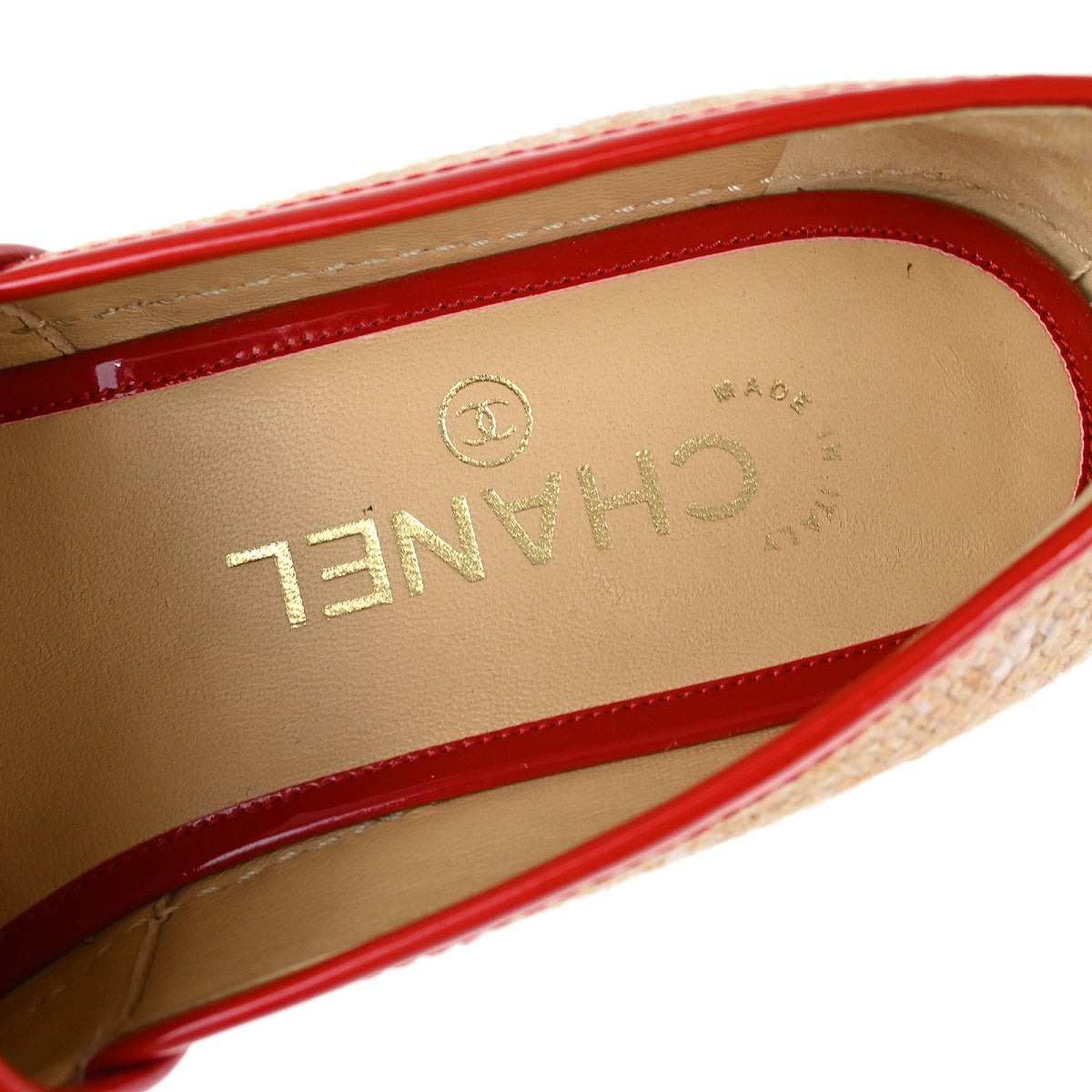 Chanel * Beige Straw Shoes