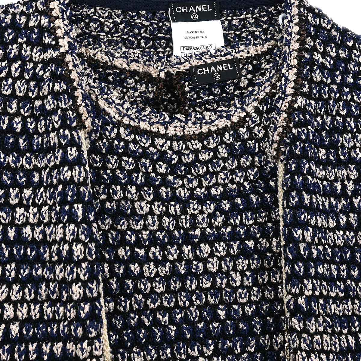 Chanel 2010 Setup Suit Jacket Sleeveless Dress Navy #34
