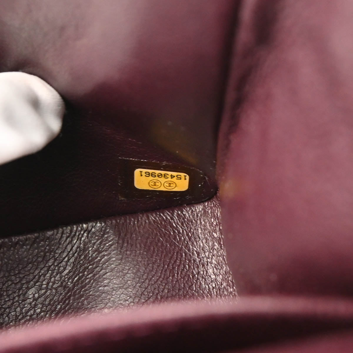 Chanel 2011 Purple Lambskin Medium Classic Double Flap Shoulder Bag