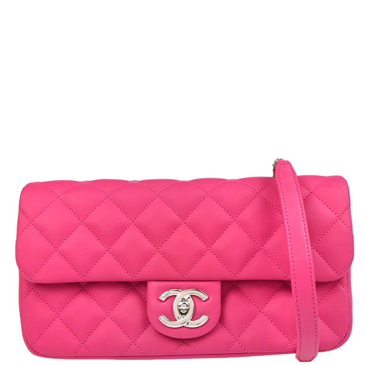 Chanel 2016-2017 Pink Lambskin Shoulder Bag