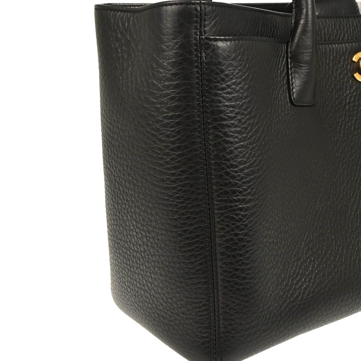 Chanel 2014 Black Deerskin Executive Cerf Tote Bag 2way