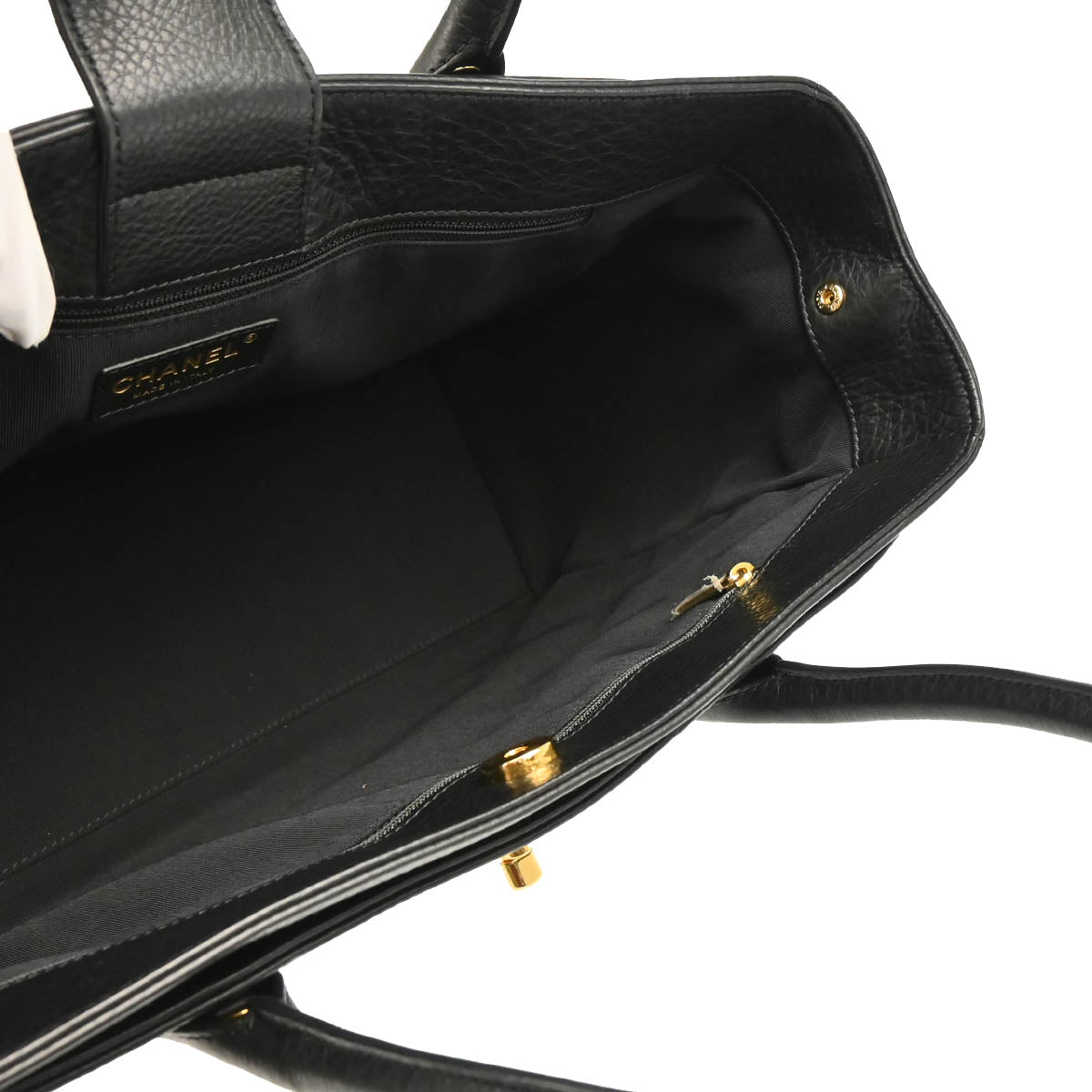Chanel 2014 Black Deerskin Executive Cerf Tote Bag 2way