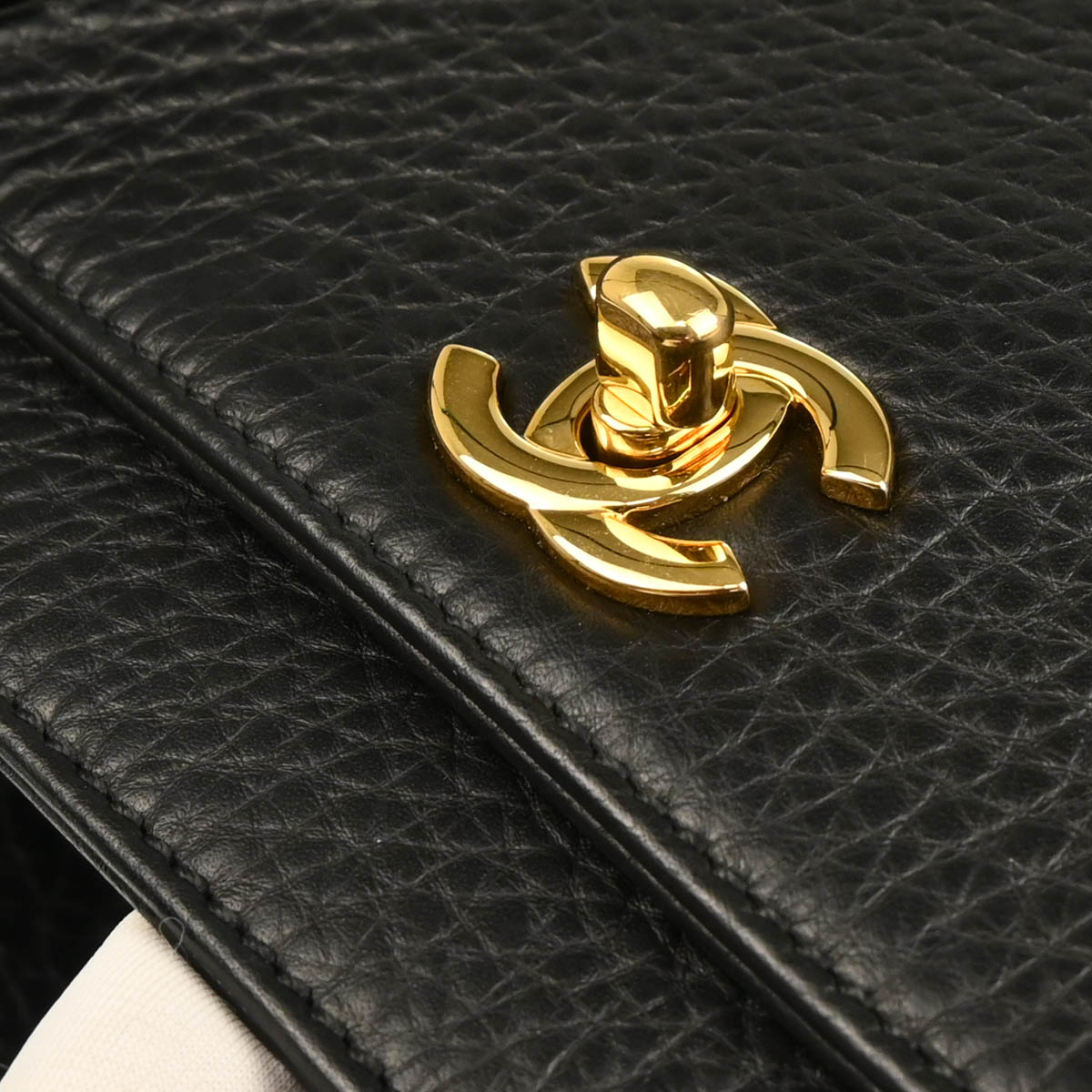 Chanel 2014 Black Deerskin Executive Cerf Tote Bag 2way