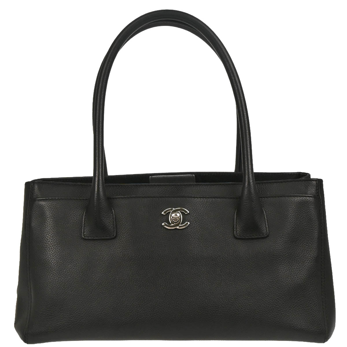 Chanel 2012-2013 Black Deerskin Executive Cerf Tote Bag
