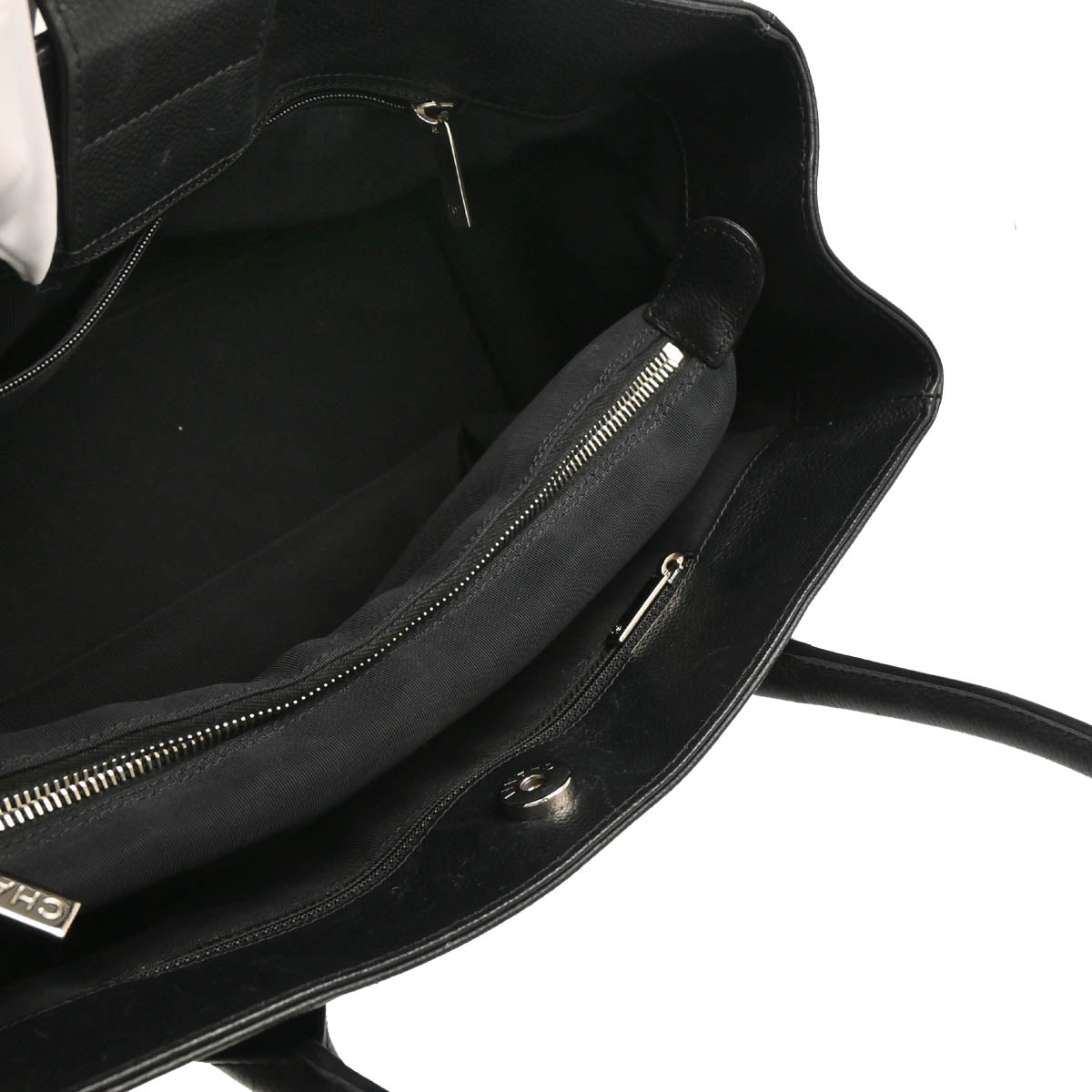 Chanel 2012-2013 Black Deerskin Executive Cerf Tote Bag